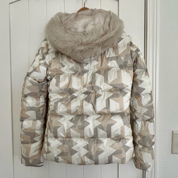 Rare Bogner Carry D Down Ski Jacket in Size 4 (XS/S) NWOT off-white camouflage - Picture 10 of 14